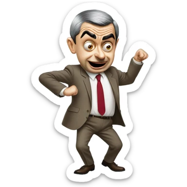 mr bean twerking sticker