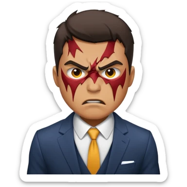 Beat up trump  sticker