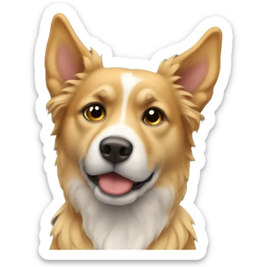 perro con alas  sticker