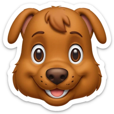 Scooby-Doo the famous dog character sticker