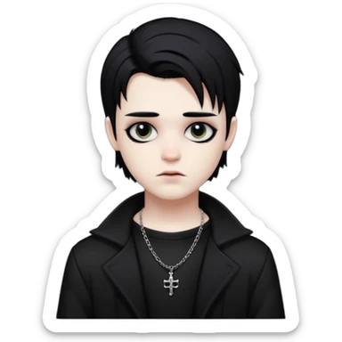 goth boy sticker