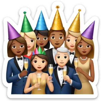 Happy New Year 2026 sticker