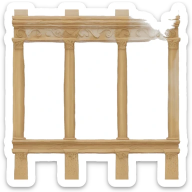 Roman Empire flag windows style sticker