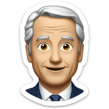 French president sticker