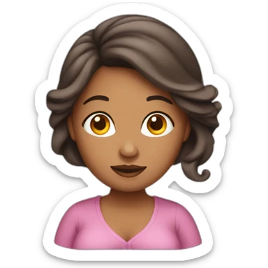 Beautiful pregnant woman sticker