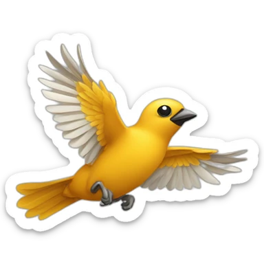 Oiseaux faisant un sport de combat sticker