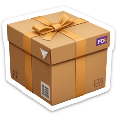 FedEx delivery parcel sticker