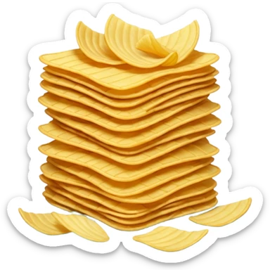 full turquoise colored potato chips sticker