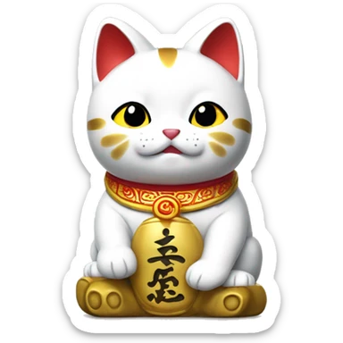 Maneki neko sticker