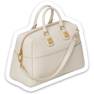 luxe ivory duffel bag sticker