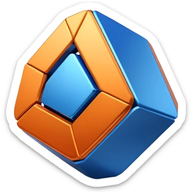 Genarte for a me a Blender Program logo sticker