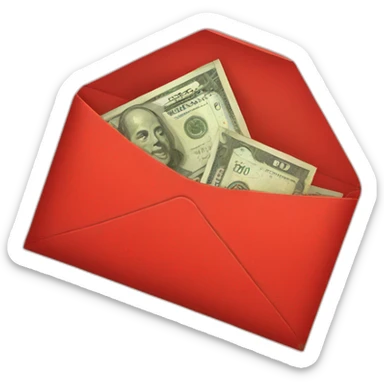 Red envelope chinese money sticker