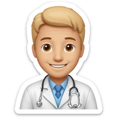 doctor mascot sticker
