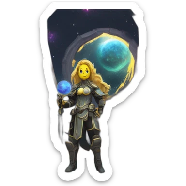 deck of cosmos futuristic roguelike rpg style inspired by slay thee spire sticker