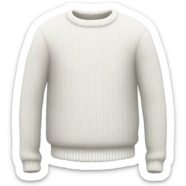 white sweater sticker