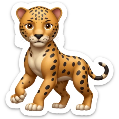 Jaguar grown four legs sticker