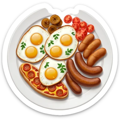 full english breakfast sticker