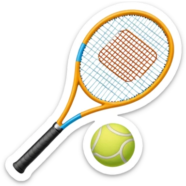Tennis-Racket with Animals sticker