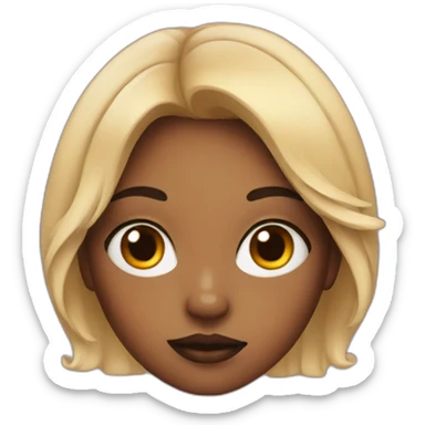 A girl with a Halloween make up sticker