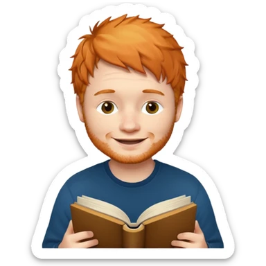 ed sheran read book sticker