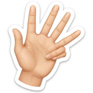 hand with index finger raised sticker