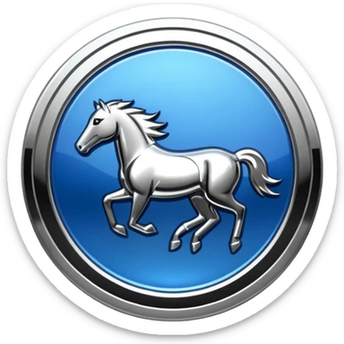 Mustang logo sticker