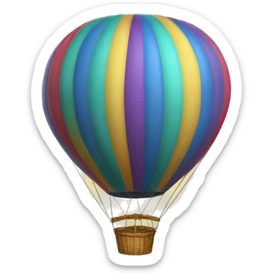 hot-air balloon sticker