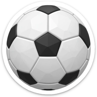 create an airbnb category icon outline that looks like a soccer ball sticker