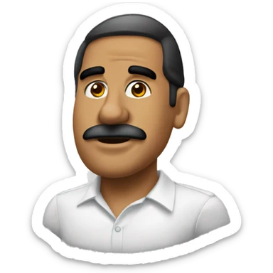 Maduro disfrazado de navidad sticker