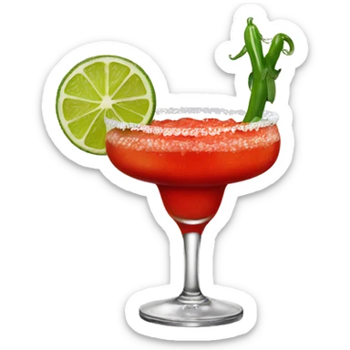 red chili margarita sticker