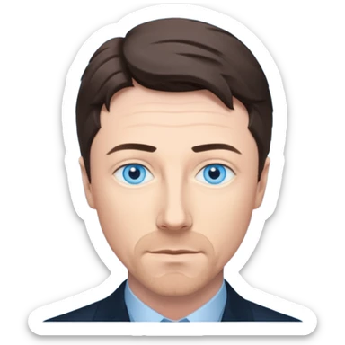 Aiden Gillen with blue eyes sticker