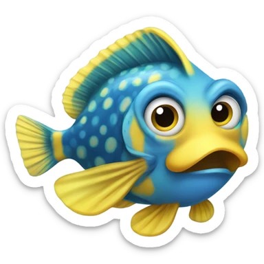 Flounder from “The little mermaid” sticker