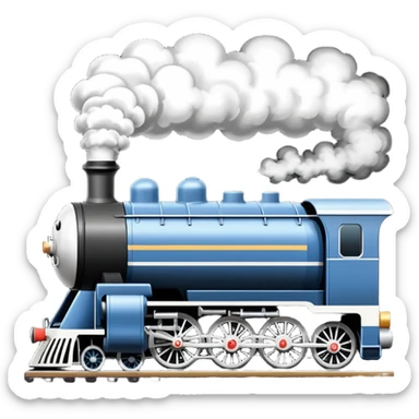 Pixel image of an amrail F7 locomotive is smoking🚂 sticker