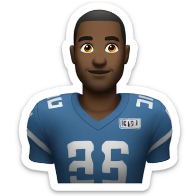 a player with rulet tabe sticker