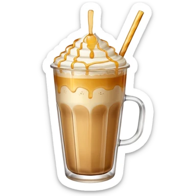 Ice latte honey salt non whipping  sticker