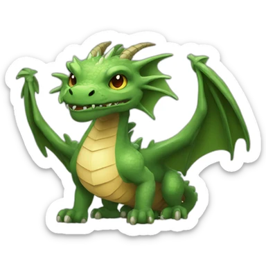 A dragon creature that has the power of earth sticker
