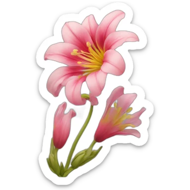 De espinas nasen flores de colores sticker