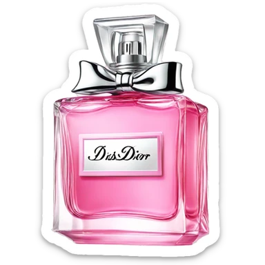 Pink miss dior perfume sticker