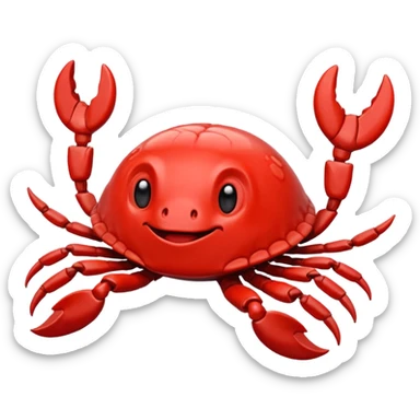 Cangrejo dando las gracias sticker