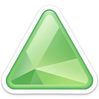 Light green triangle sticker