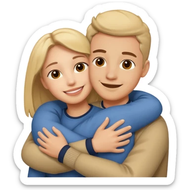 Hug fav person sticker