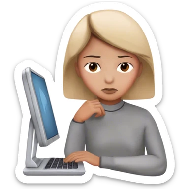 emoji expressing do it by your own sticker