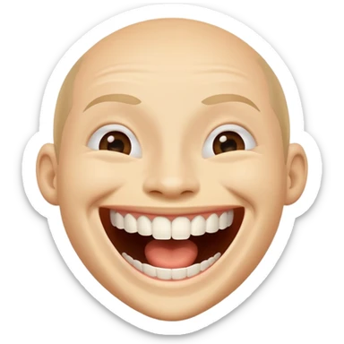 laughing at joke sticker