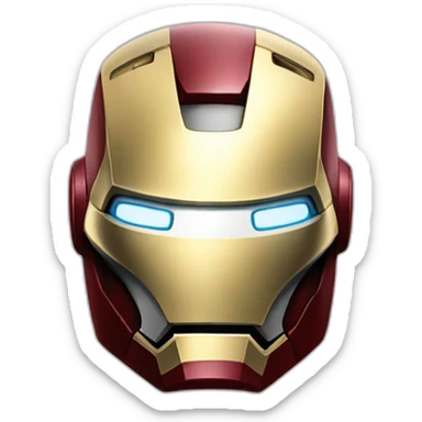 ironman helmet sticker