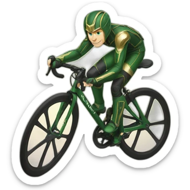Loki on. Racing bike sticker