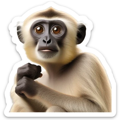 Gibbon monkey￼ sticker