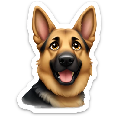 German shepherd sticker