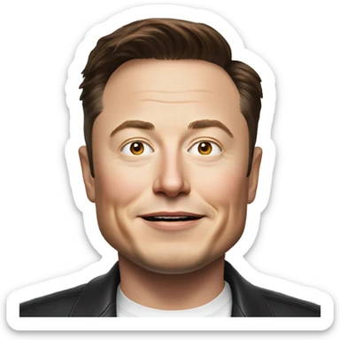 elon musk sticker