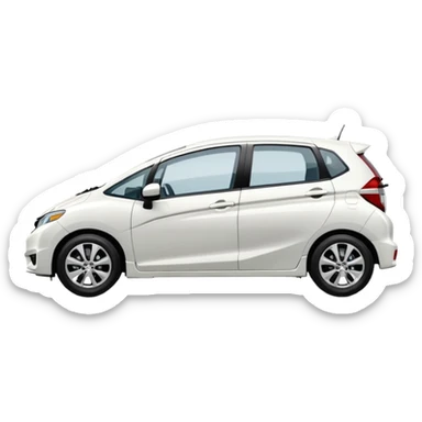 honda jazz white colour sticker