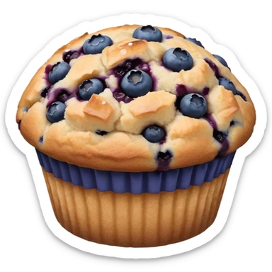 A McDonald's blueberry muffin sticker